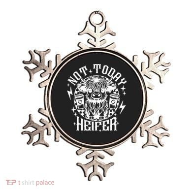 Not Today Heifer Not My Pasture Not My Bullshit Floral Gift Ornament