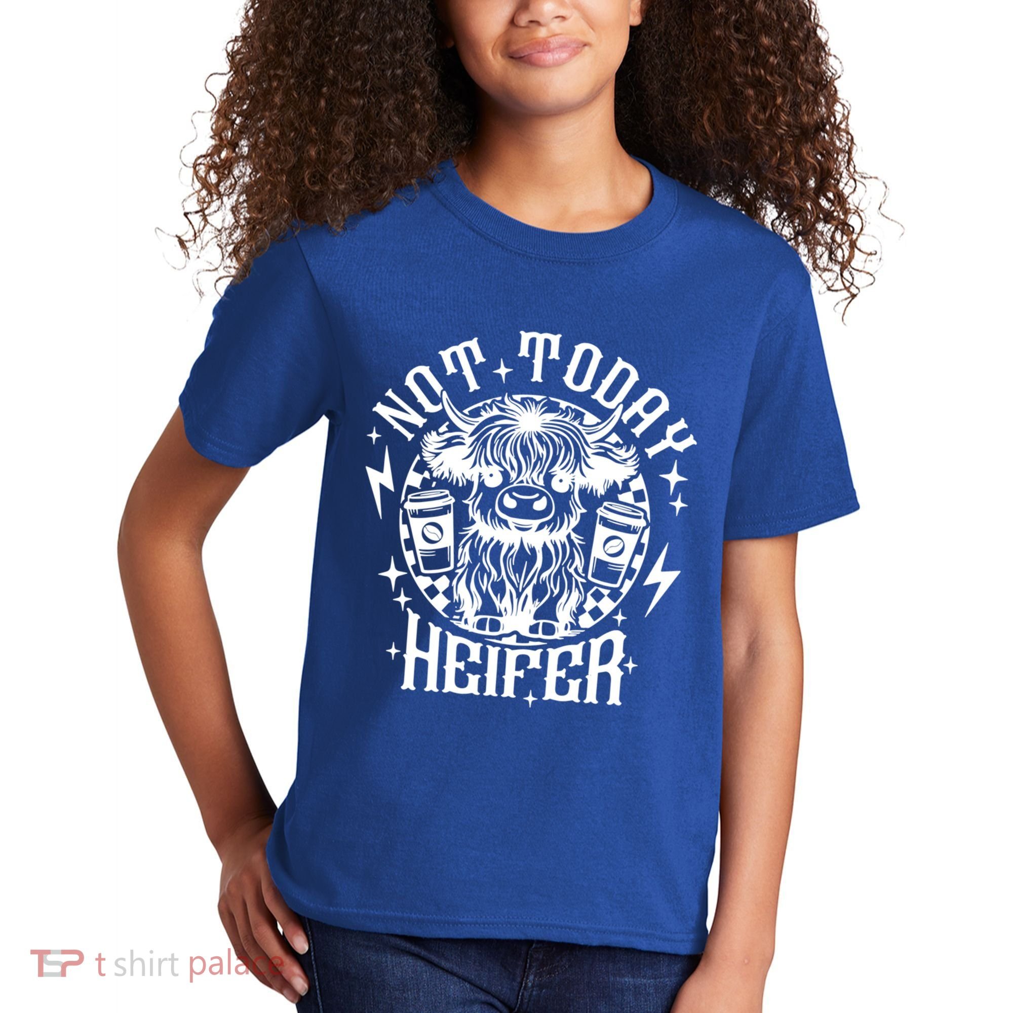 Not Today Heifer Not My Pasture Not My Bullshit Floral Gift Kids T-Shirt