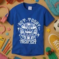 Not Today Heifer Not My Pasture Not My Bullshit Floral Gift Kids T-Shirt thumb 3