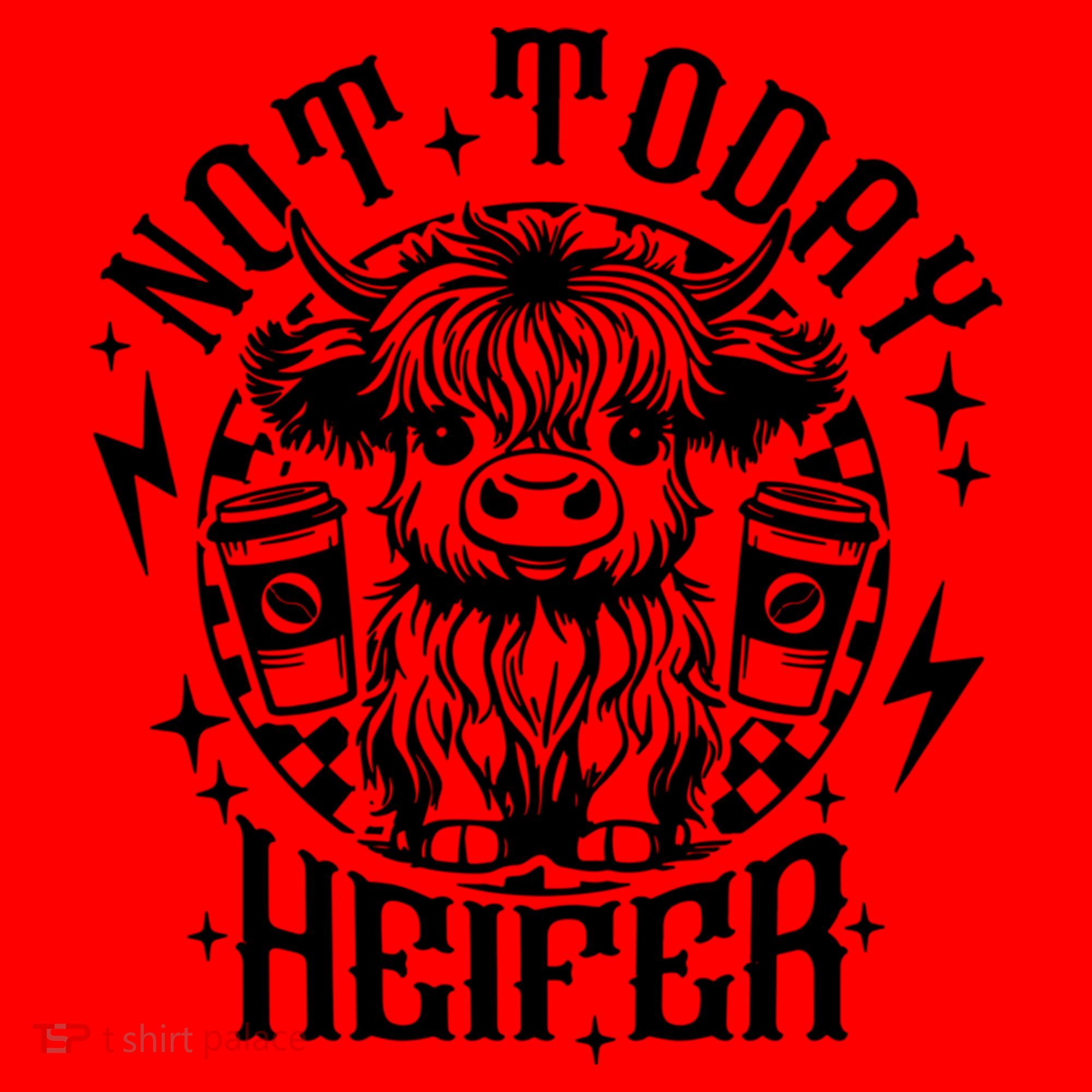 Not Today Heifer Not My Pasture Not My Bullshit Floral Gift Santa Hat
