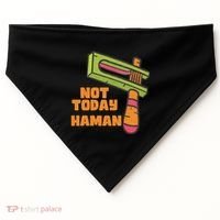 Not Today Haman Costume Purim Queen Esther Party Groggers USA-Made Doggie Bandana thumb 0