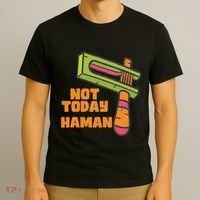 Not Today Haman Costume Purim Queen Esther Party Groggers T-Shirt thumb 3