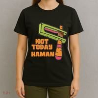 Not Today Haman Costume Purim Queen Esther Party Groggers T-Shirt thumb 4