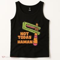 Not Today Haman Costume Purim Queen Esther Party Groggers Tank Top thumb 2