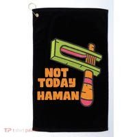 Not Today Haman Costume Purim Queen Esther Party Groggers Golf Towel thumb 0