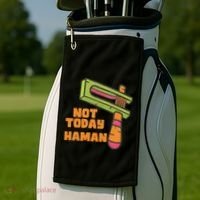 Not Today Haman Costume Purim Queen Esther Party Groggers Golf Towel thumb 2