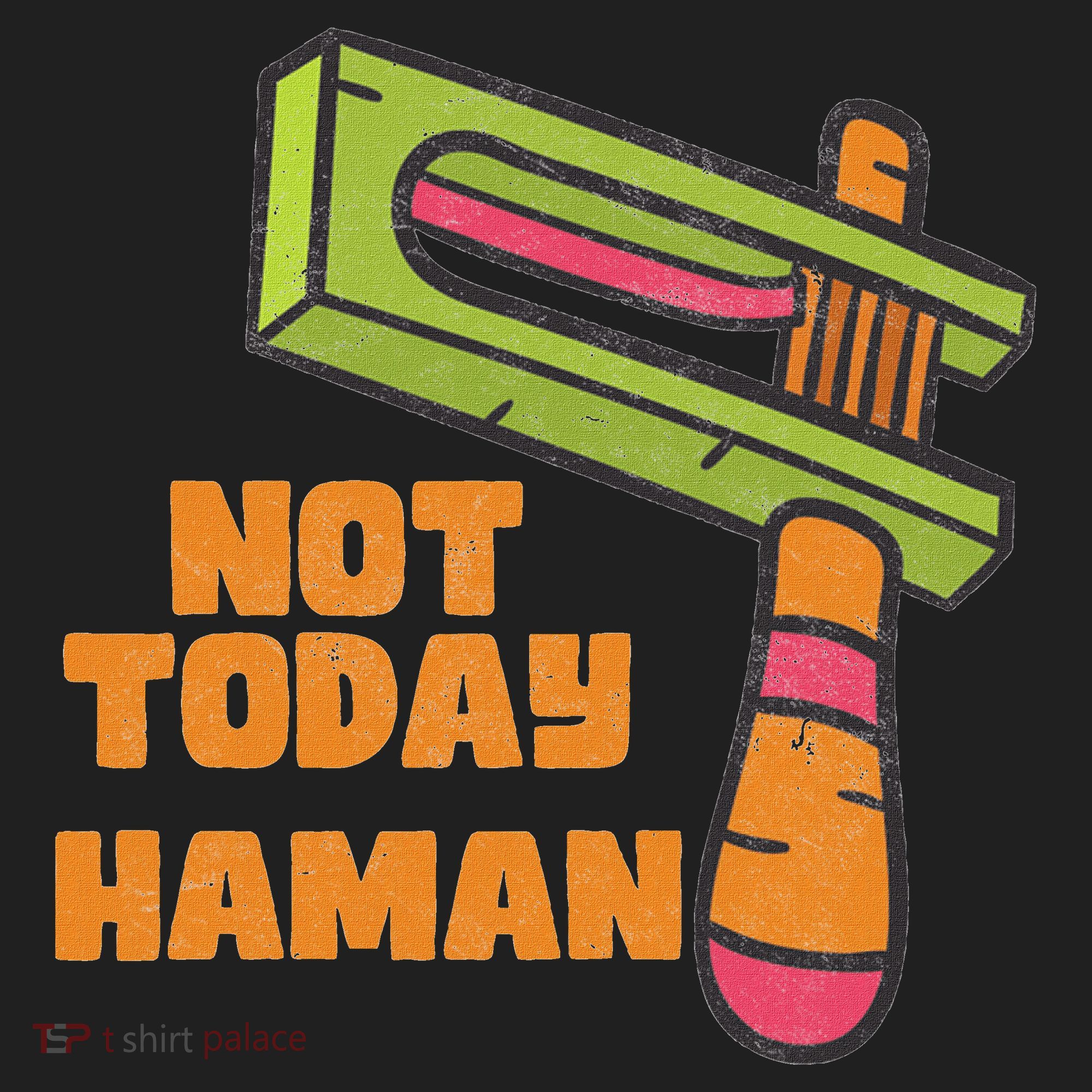 Not Today Haman Costume Purim Queen Esther Party Groggers Golf Towel