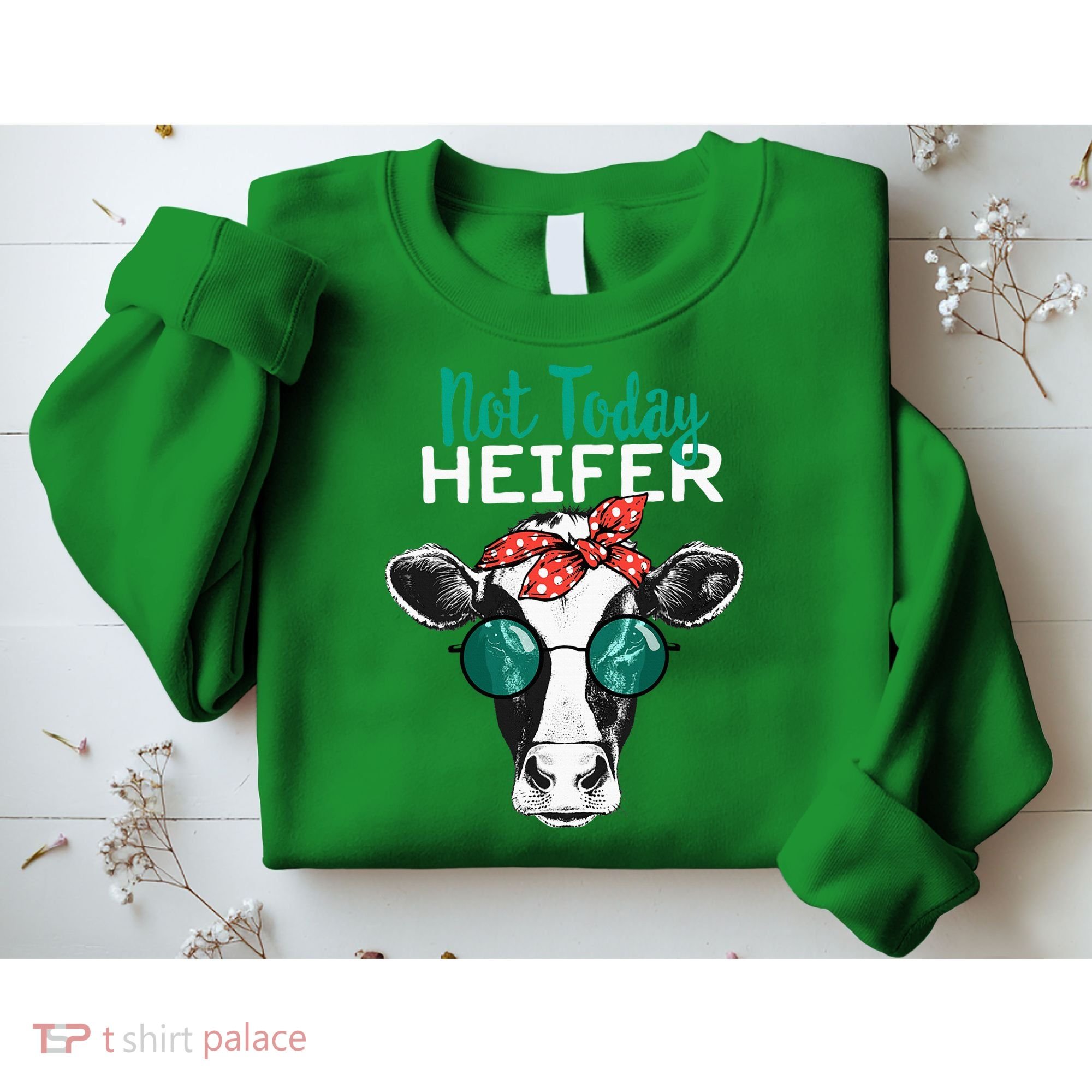 Not Today Heifer Country Sayings Sweatshirt