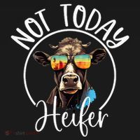 Not Today Heifer Funny Country Life Hoodie thumb 7