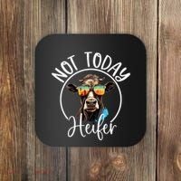 Not Today Heifer Funny Country Life Coaster thumb 0