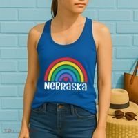 Nebraska Travel I Love Nebraska Usa Gift Women's Tank Top thumb 2
