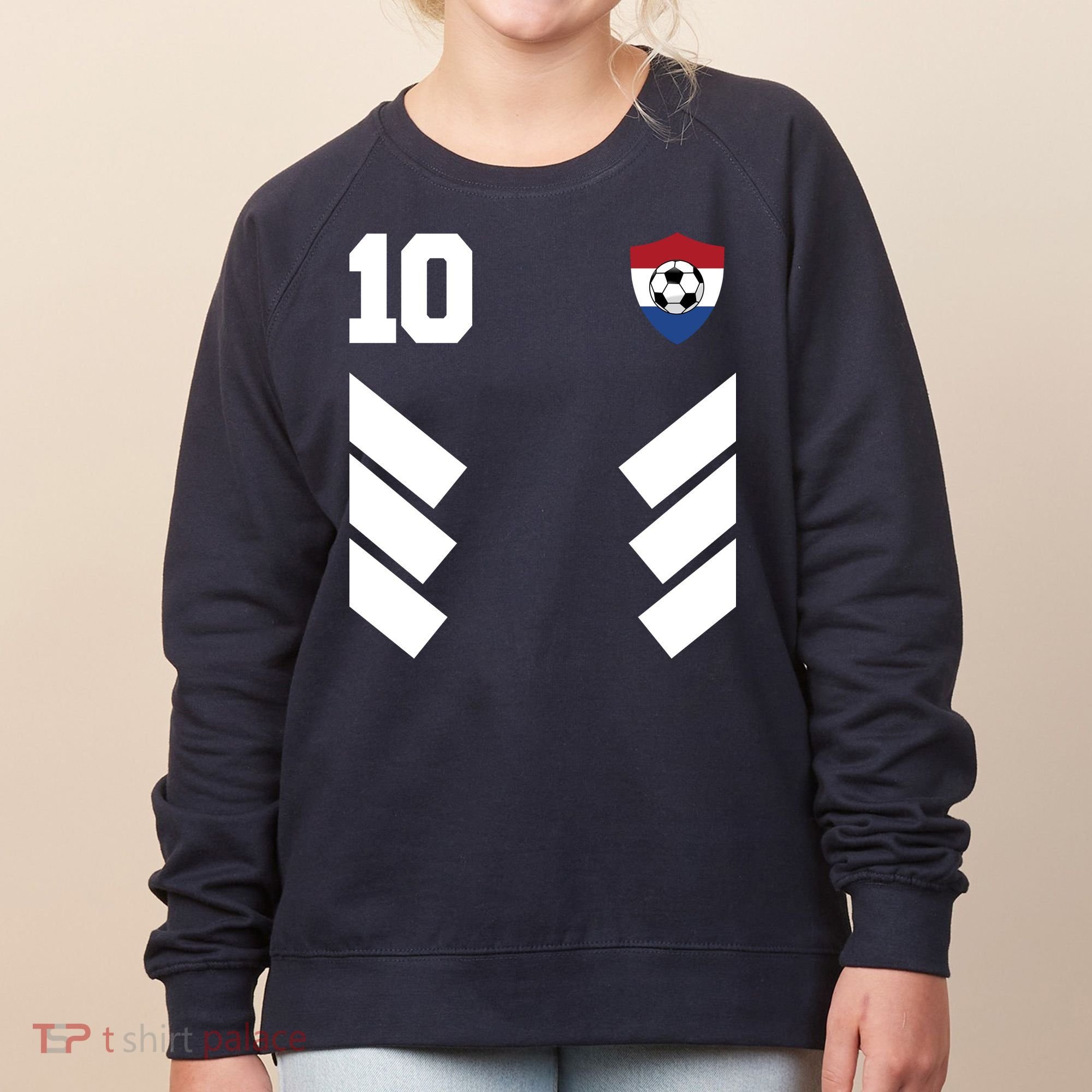 Netherlands Team Jersey Soccer Crest Women's Sweatshirt