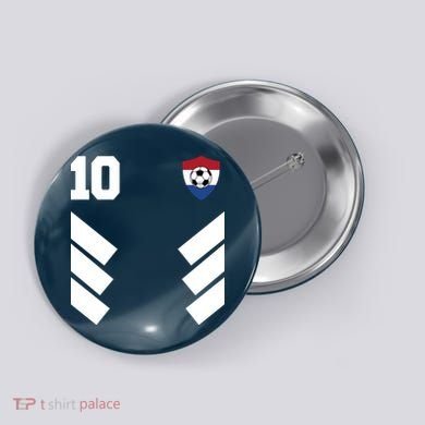 Netherlands Team Jersey Soccer Crest Button