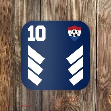 Netherlands Team Jersey Soccer Crest Coaster