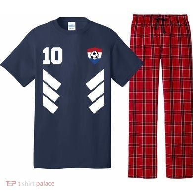 Netherlands Team Jersey Soccer Crest Pajama Set