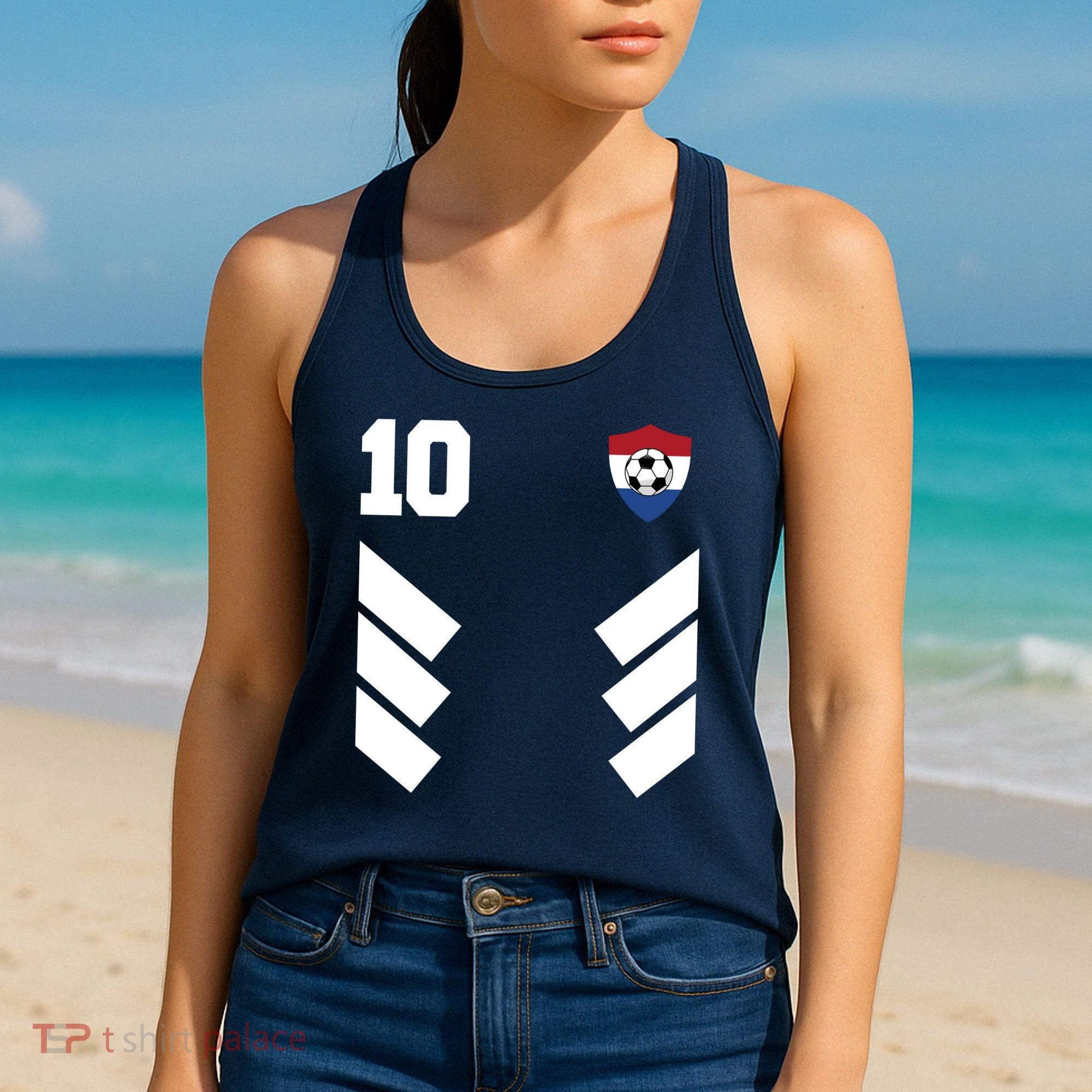 Netherlands Team Jersey Soccer Crest Women's Tank Top