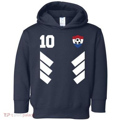 Netherlands Team Jersey Soccer Crest Toddler Hoodie