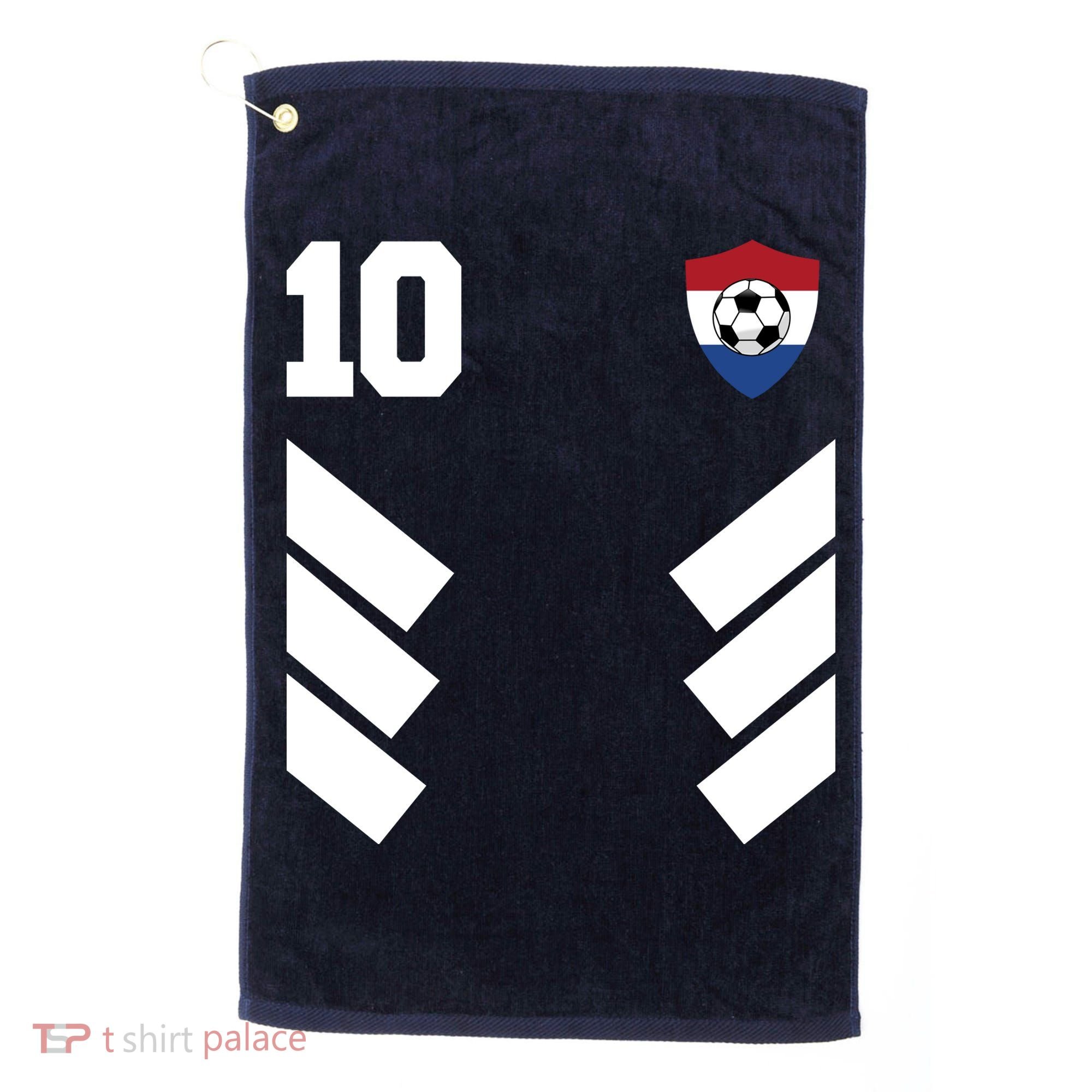 Netherlands Team Jersey Soccer Crest Golf Towel
