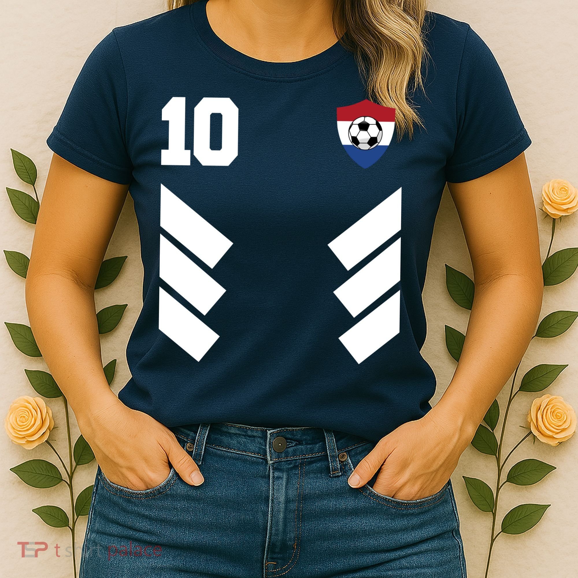 Netherlands Team Jersey Soccer Crest Women's T-Shirt