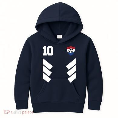 Netherlands Team Jersey Soccer Crest Kids Hoodie