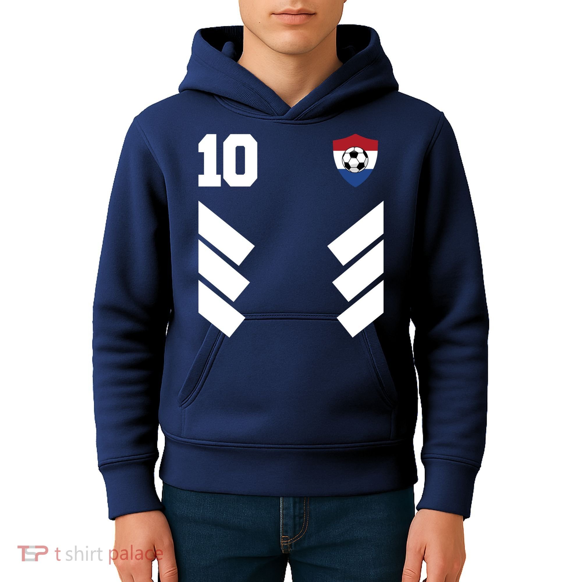 Netherlands Team Jersey Soccer Crest Kids Hoodie