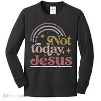 Not Today Jesus Kids Long Sleeve Shirt thumb 0
