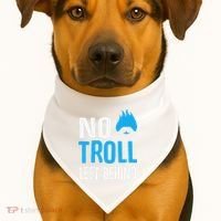 No Troll Left Behind USA-Made Doggie Bandana thumb 1