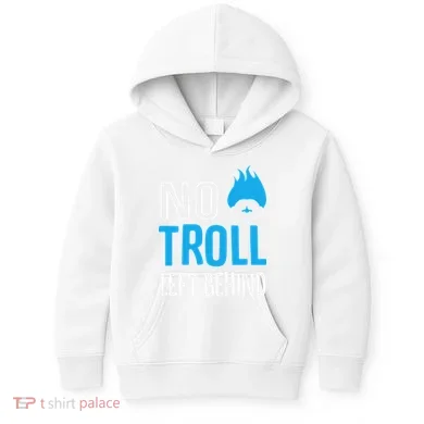 No Troll Left Behind Kids Hoodie