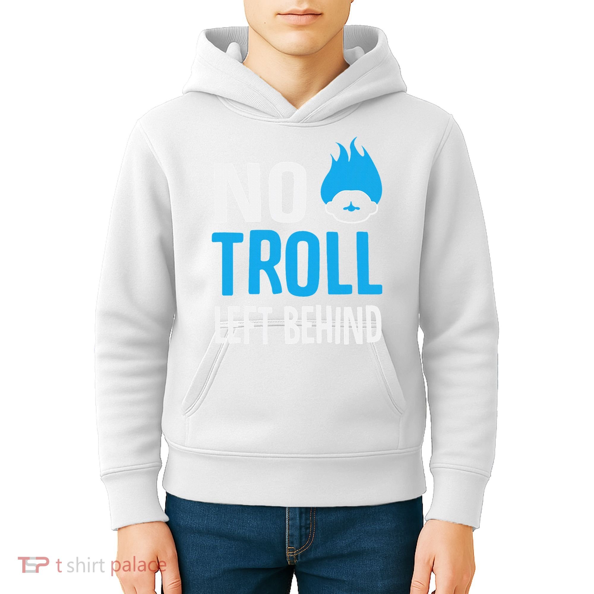 No Troll Left Behind Kids Hoodie