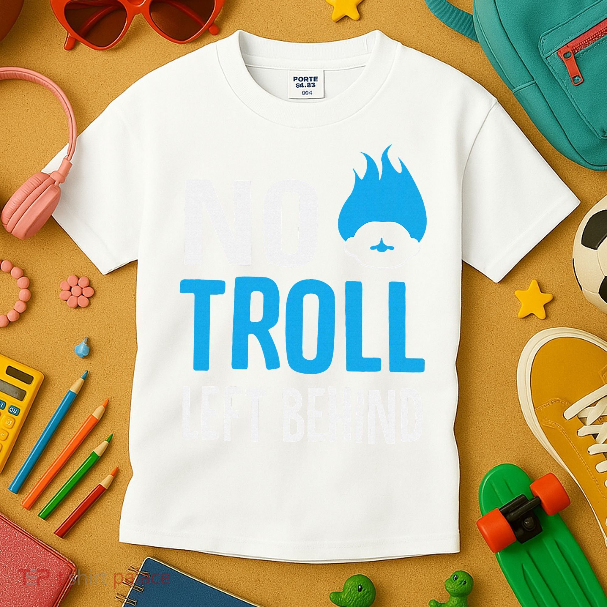 No Troll Left Behind Kids T-Shirt