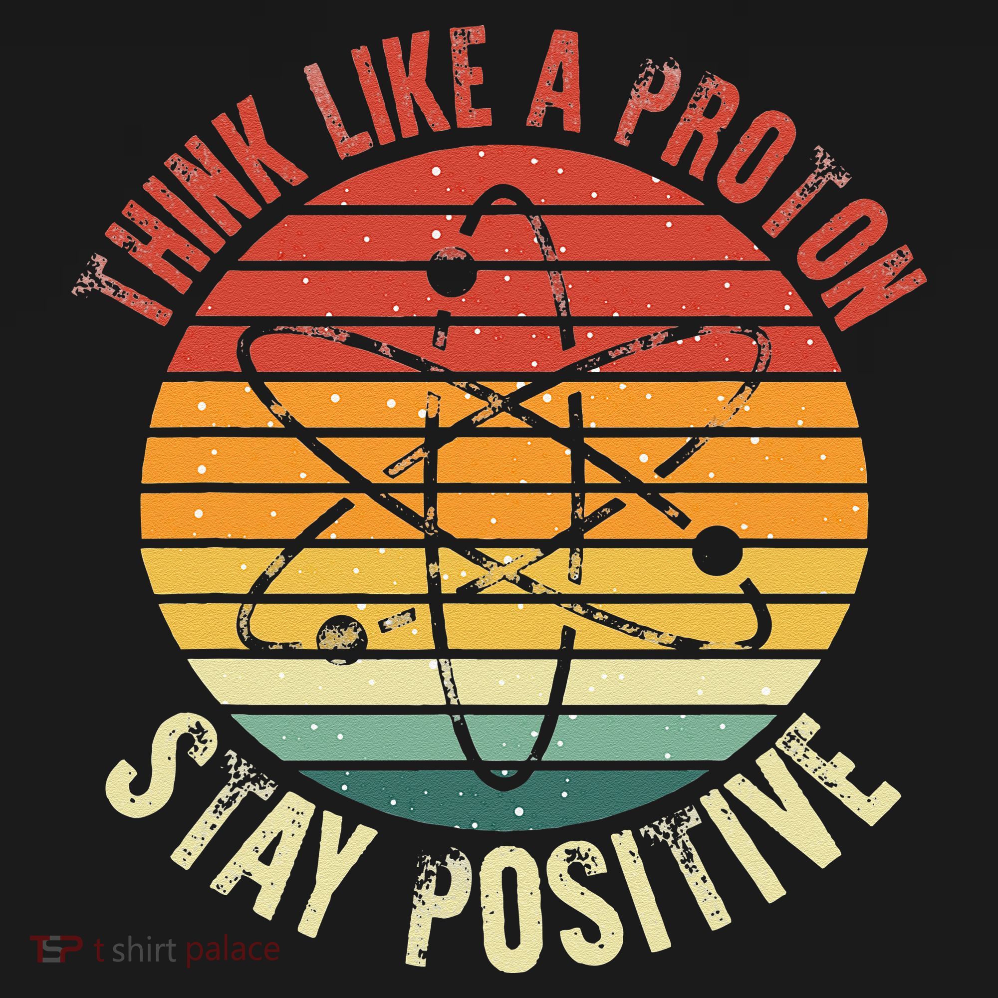 Nerd Think Like A Proton Stay Positive Retro Chemistry Mousepad