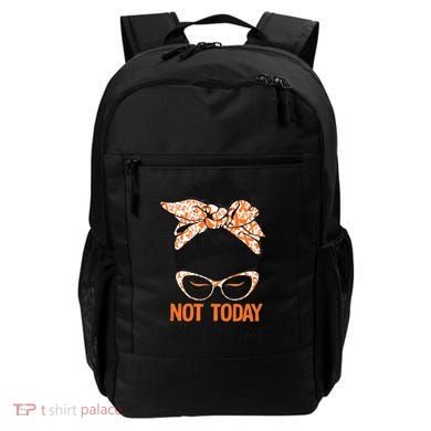 No Today Messy Bun Multiple Sclerosis Ms Awareness Multiple Sclerosis Backpack