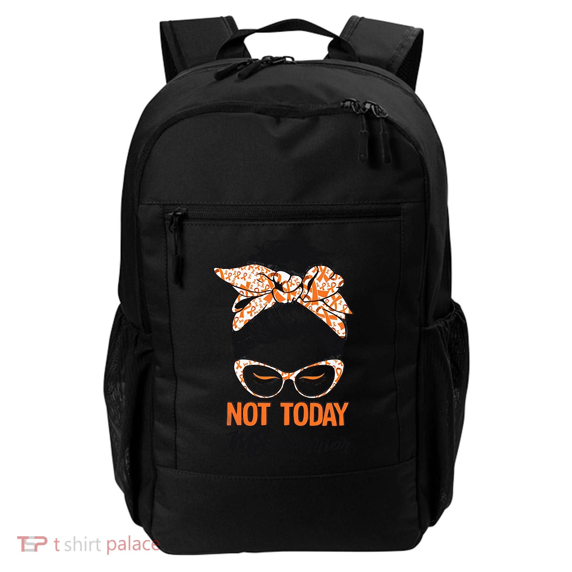 No Today Messy Bun Multiple Sclerosis Ms Awareness Multiple Sclerosis Backpack