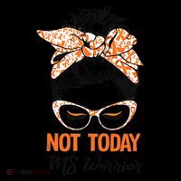 No Today Messy Bun Multiple Sclerosis Ms Awareness Multiple Sclerosis Toddler Hoodie thumb 2