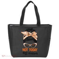 No Today Messy Bun Multiple Sclerosis Ms Awareness Multiple Sclerosis Tote Bag thumb 0