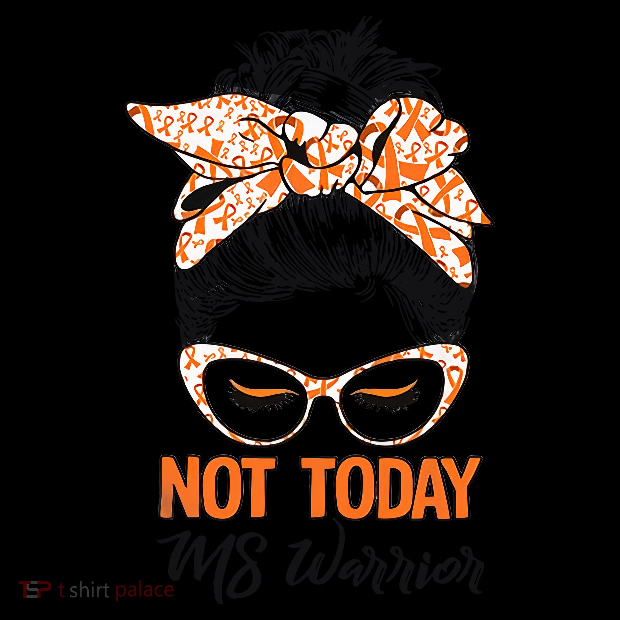 No Today Messy Bun Multiple Sclerosis Ms Awareness Multiple Sclerosis Tote Bag