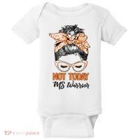 No Today Messy Bun Multiple Sclerosis Ms Awareness Multiple Sclerosis Baby Bodysuit thumb 0