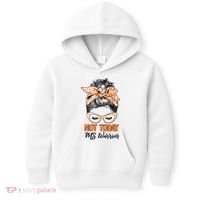 No Today Messy Bun Multiple Sclerosis Ms Awareness Multiple Sclerosis Kids Hoodie thumb 0