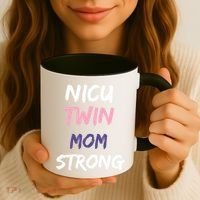 Nicu Twin Mom Strong Gift Coffee Mug thumb 3