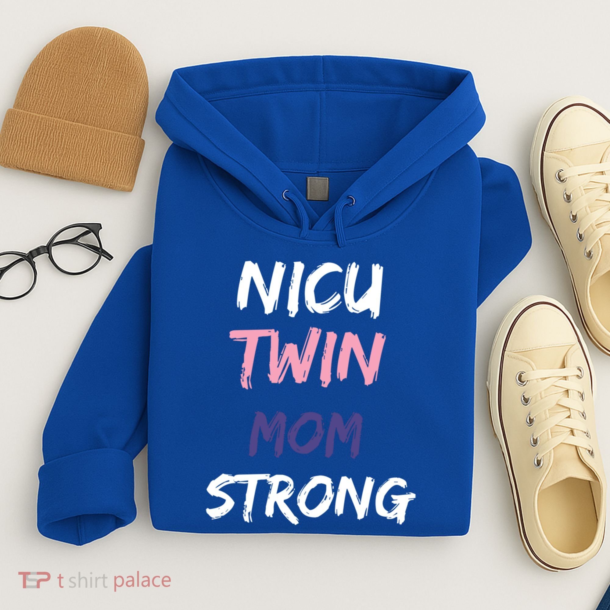 Nicu Twin Mom Strong Gift Hoodie