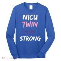 Nicu Twin Mom Strong Gift Long Sleeve Shirt thumb 0