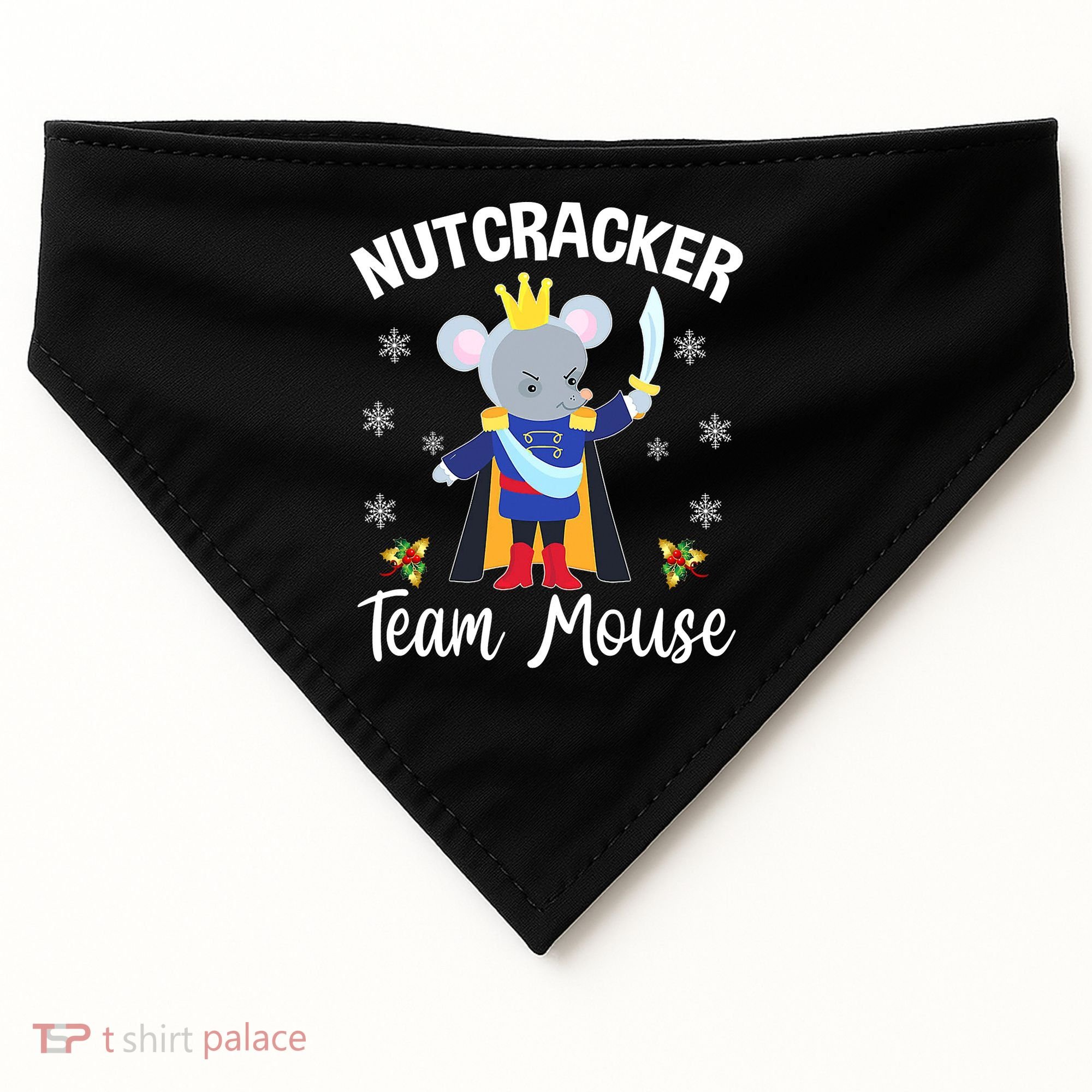 Nutcracker Team Mouse Holiday Christmas Boy Girls USA-Made Doggie Bandana