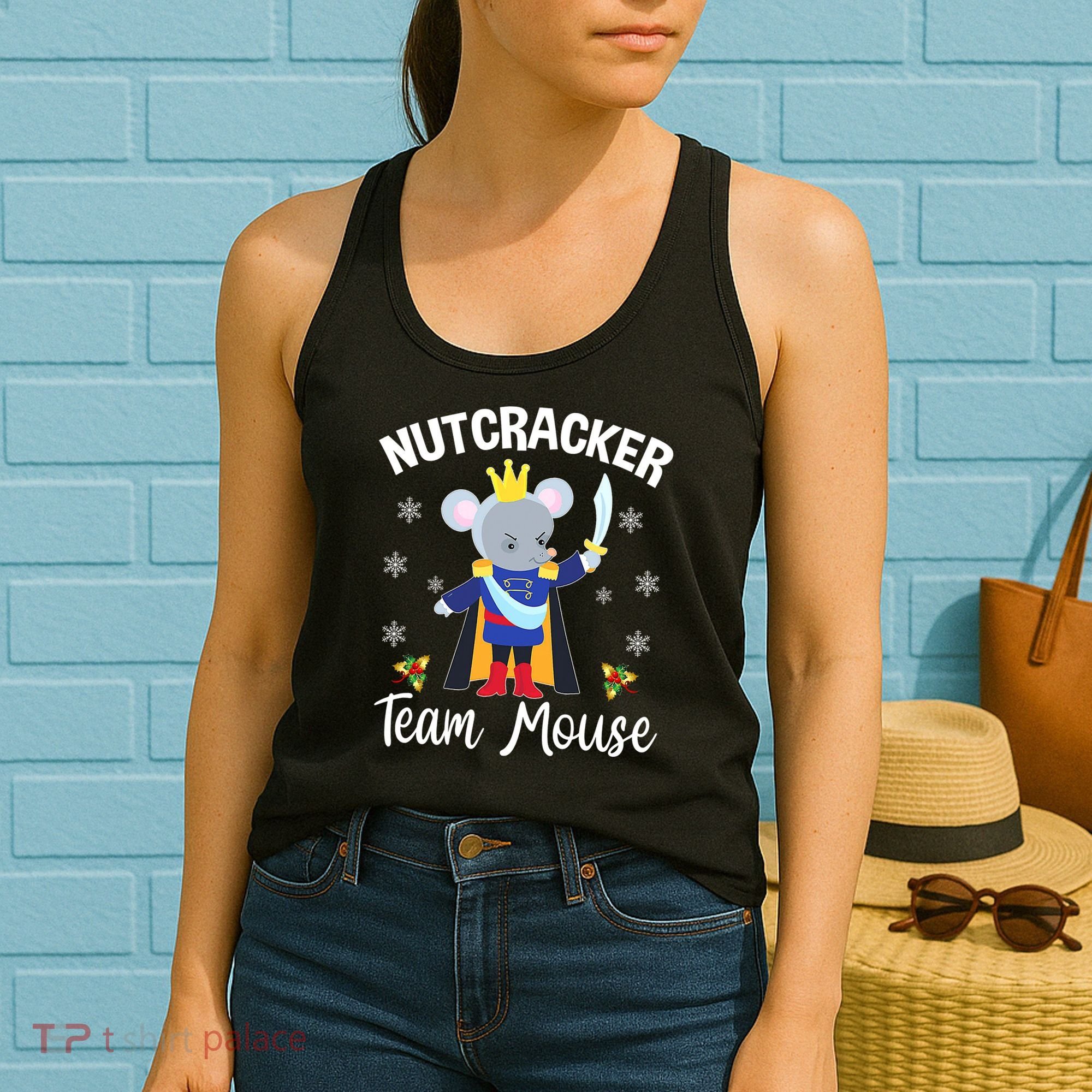 Nutcracker Team Mouse Holiday Christmas Boy Girls Women's Tank Top