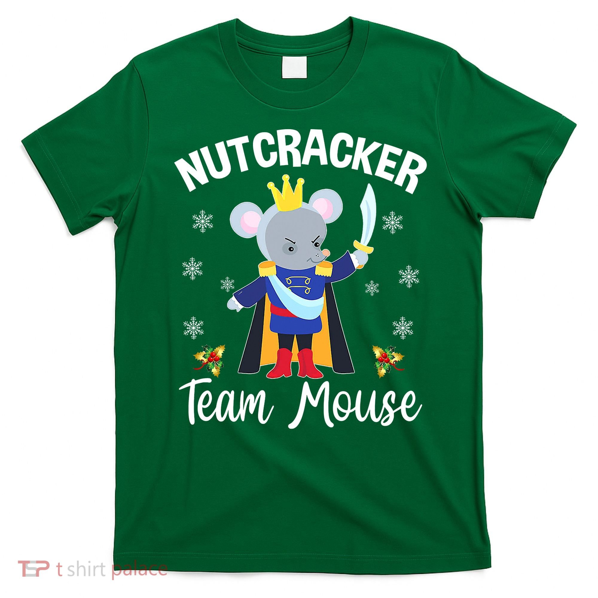 Nutcracker Team Mouse Holiday Christmas Boy Girls T-Shirt