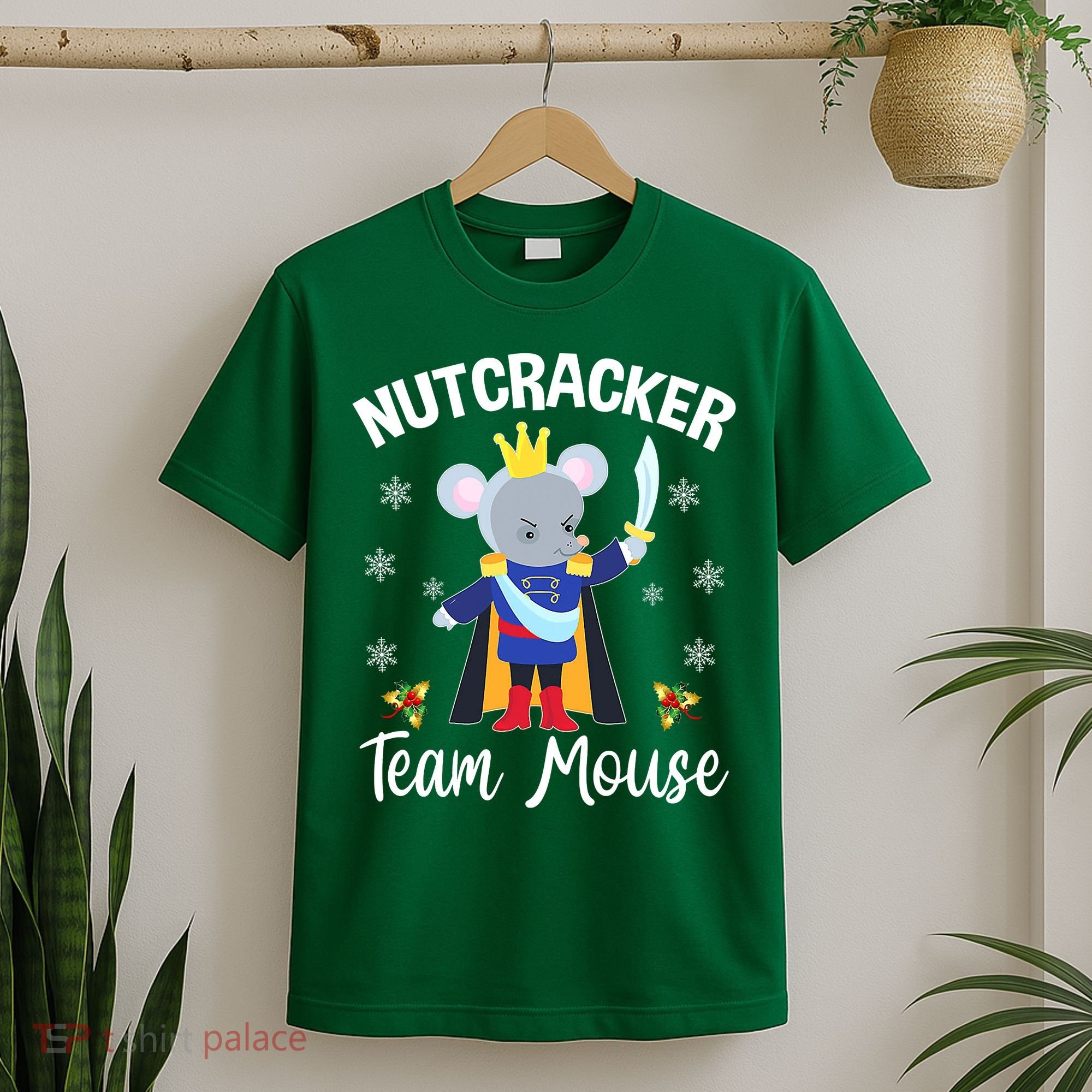Nutcracker Team Mouse Holiday Christmas Boy Girls T-Shirt