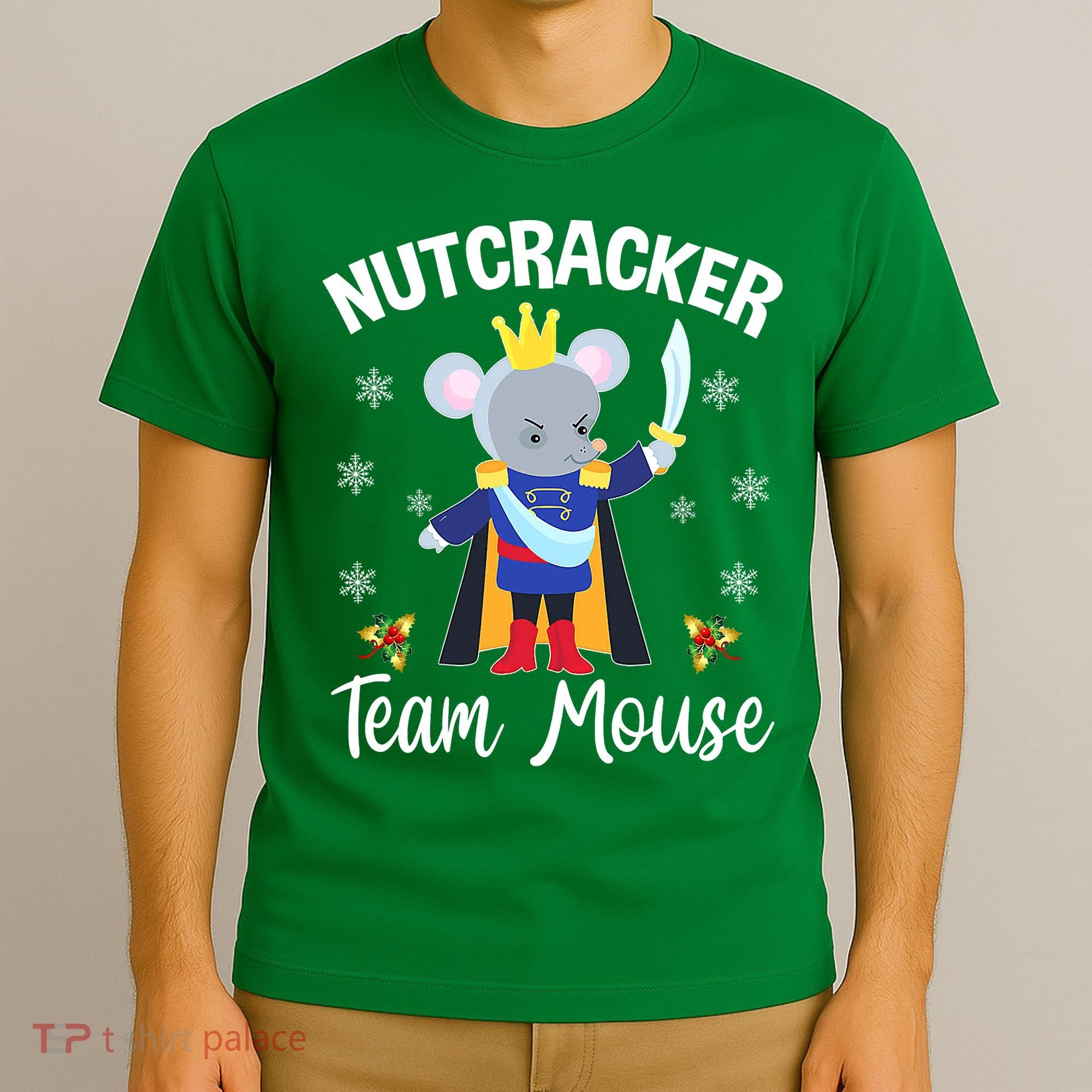 Nutcracker Team Mouse Holiday Christmas Boy Girls T-Shirt