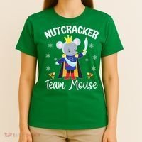 Nutcracker Team Mouse Holiday Christmas Boy Girls T-Shirt thumb 4