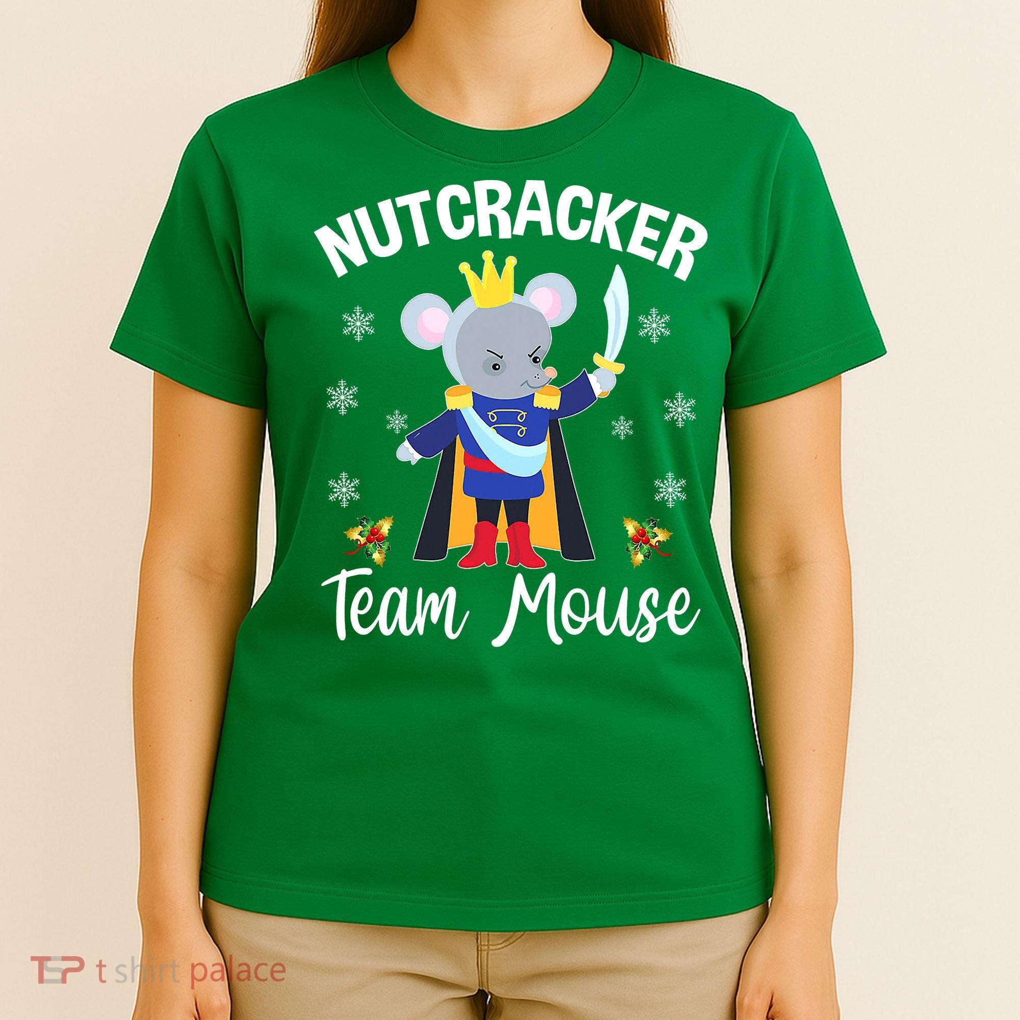 Nutcracker Team Mouse Holiday Christmas Boy Girls T-Shirt