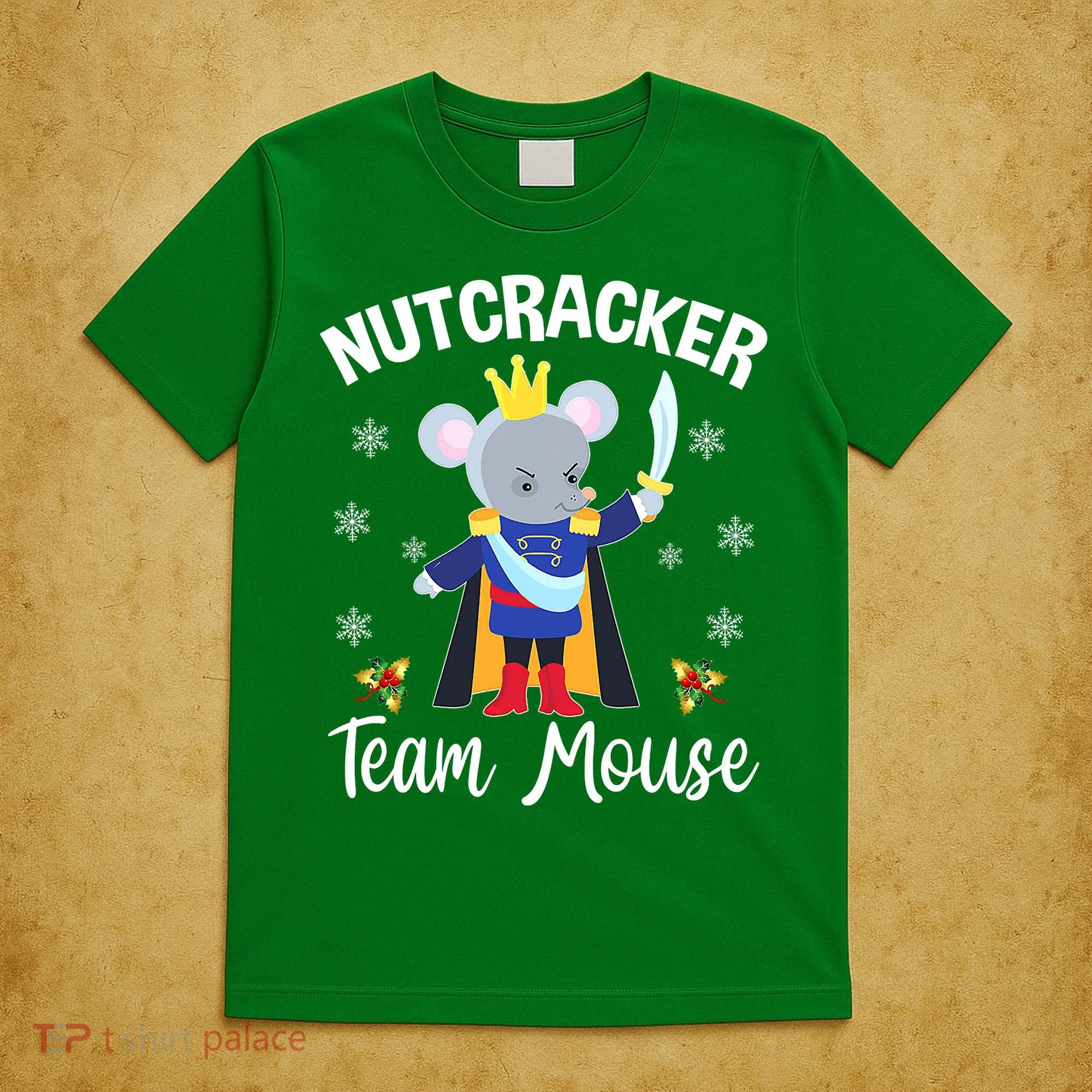 Nutcracker Team Mouse Holiday Christmas Boy Girls T-Shirt