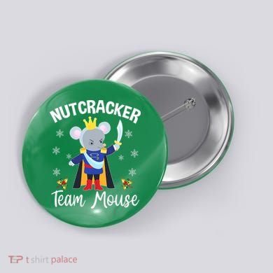 Nutcracker Team Mouse Holiday Christmas Boy Girls Button